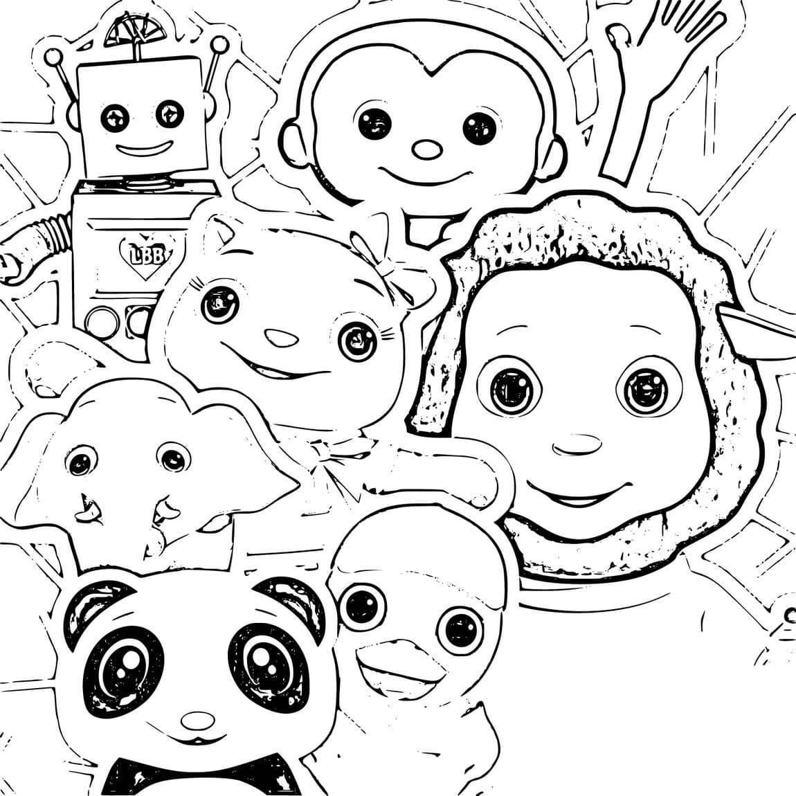 Lille Baby Bum Outline Wallpaper