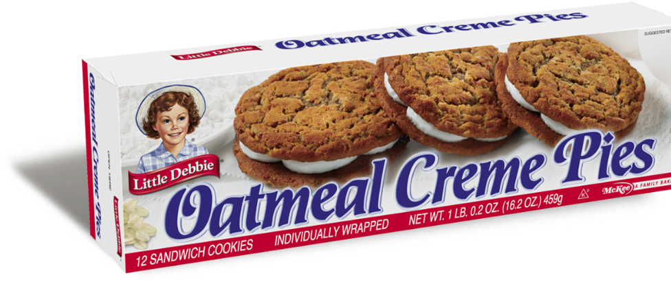Little Debbie Oatmeal Creme Pies Box PNG
