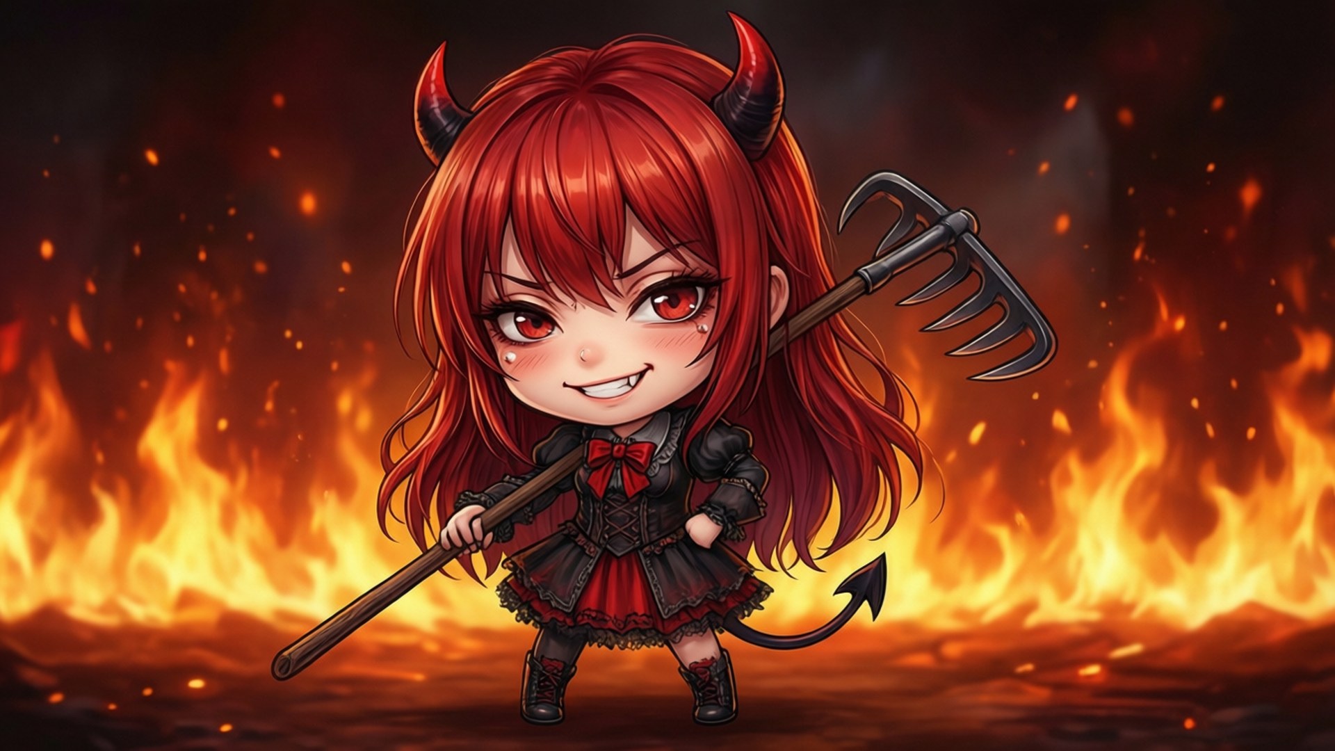 Diavoletto Chibi Sfondi