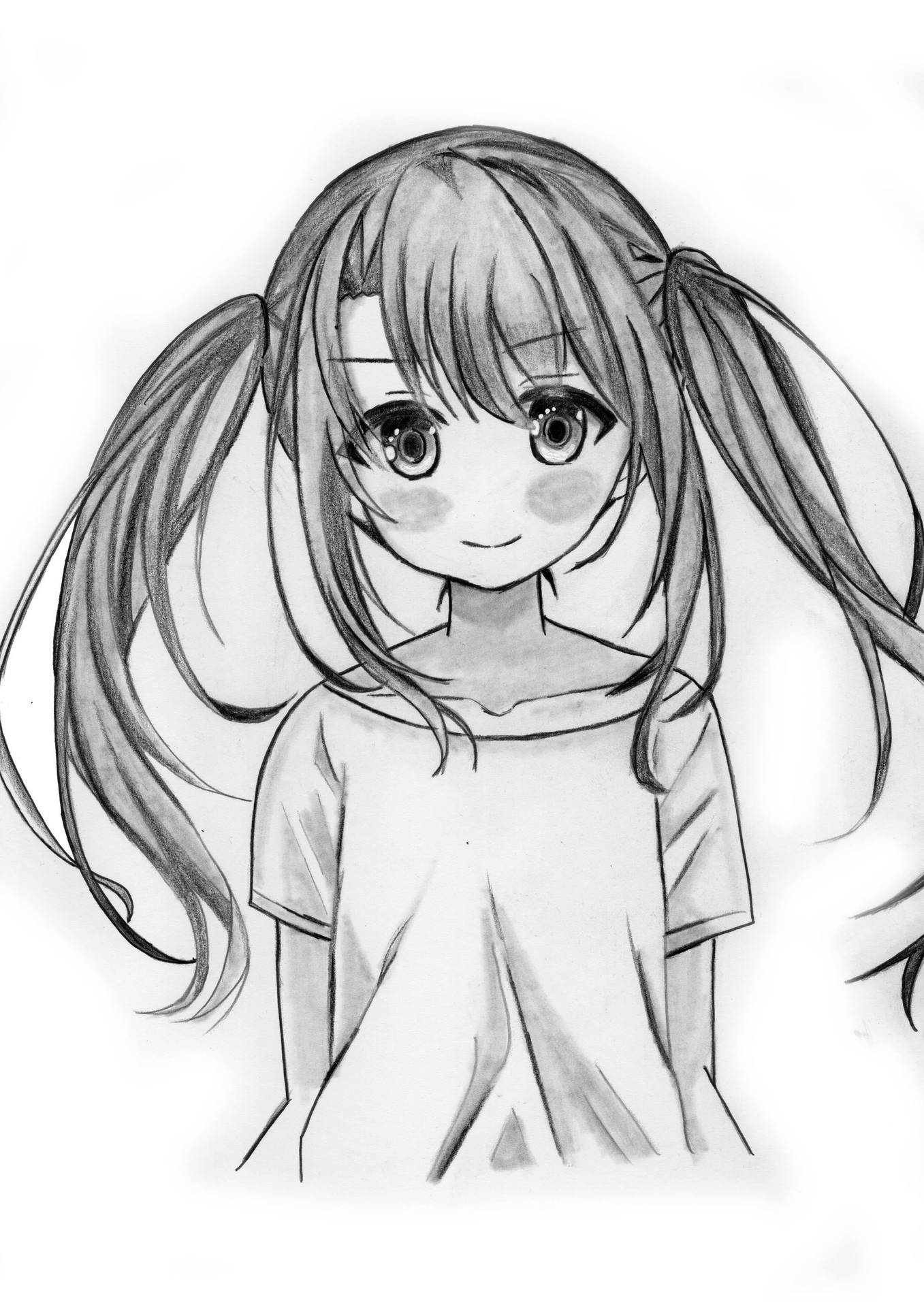 Little Girl Anime Drawing