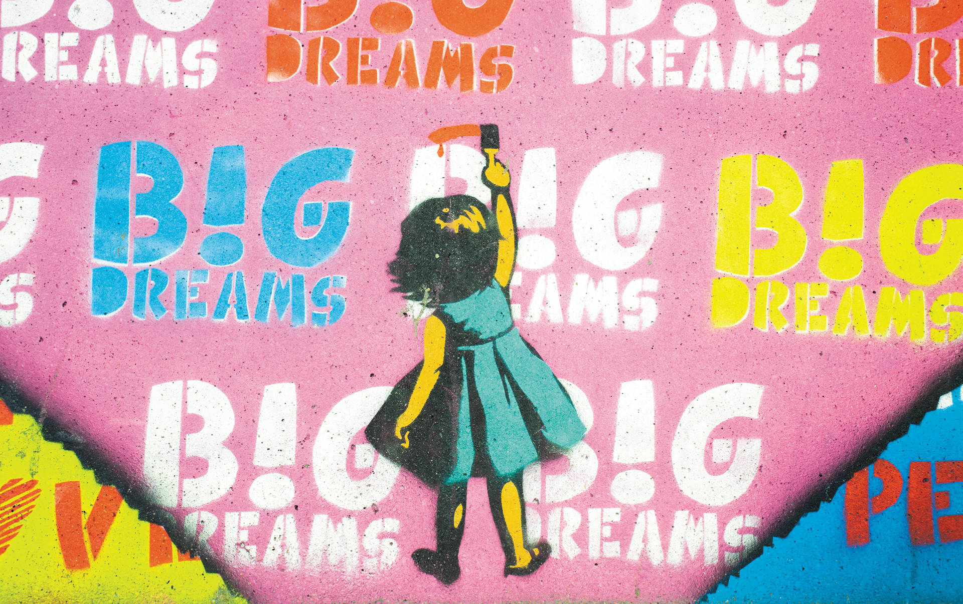 Little Girl Big Dreams Street Art