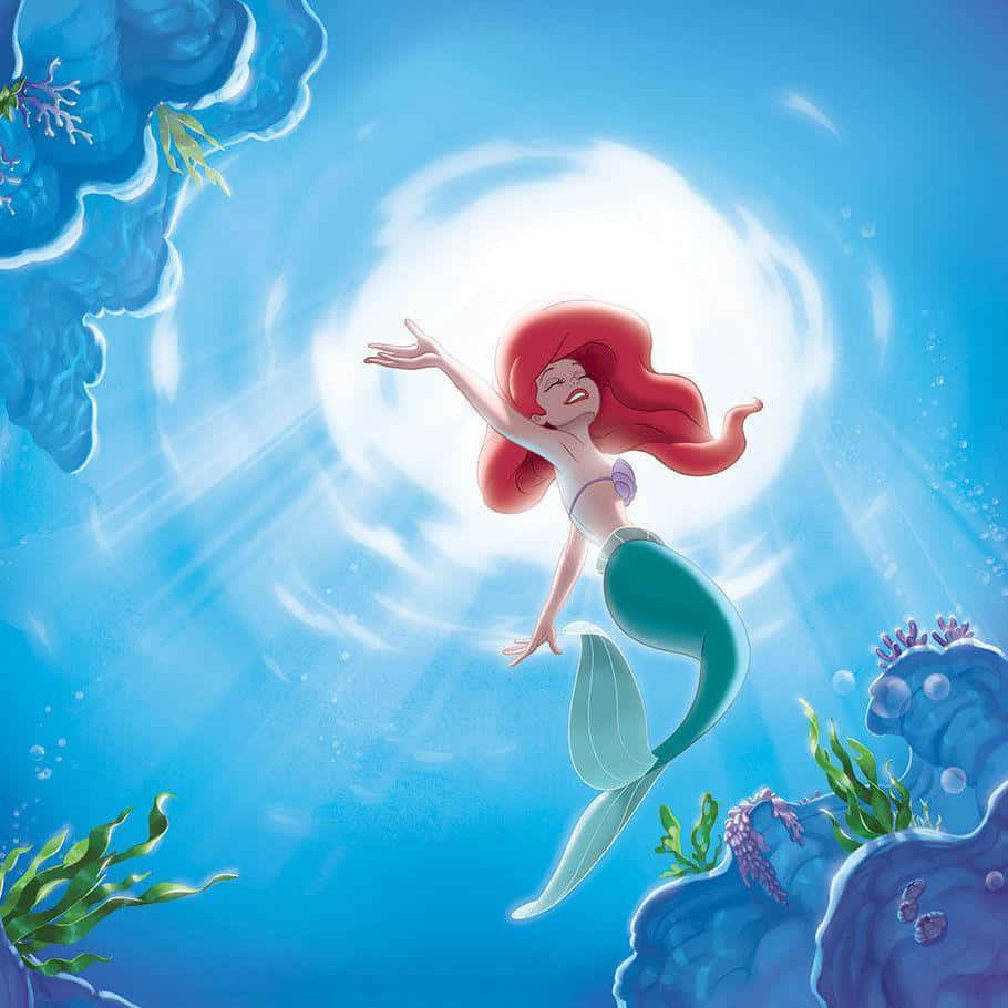 Oplev en verden under havet med Ariel og hendes venner Wallpaper