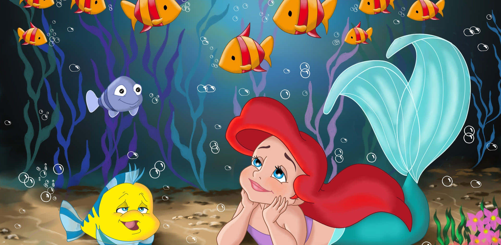 Ariel embracing the ocean life