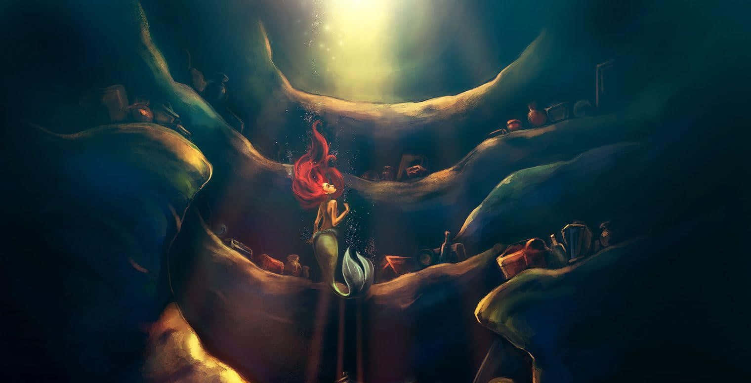Ariel,den Lilla Sjöjungfrun, Drömde Om Ett Liv På Stranden