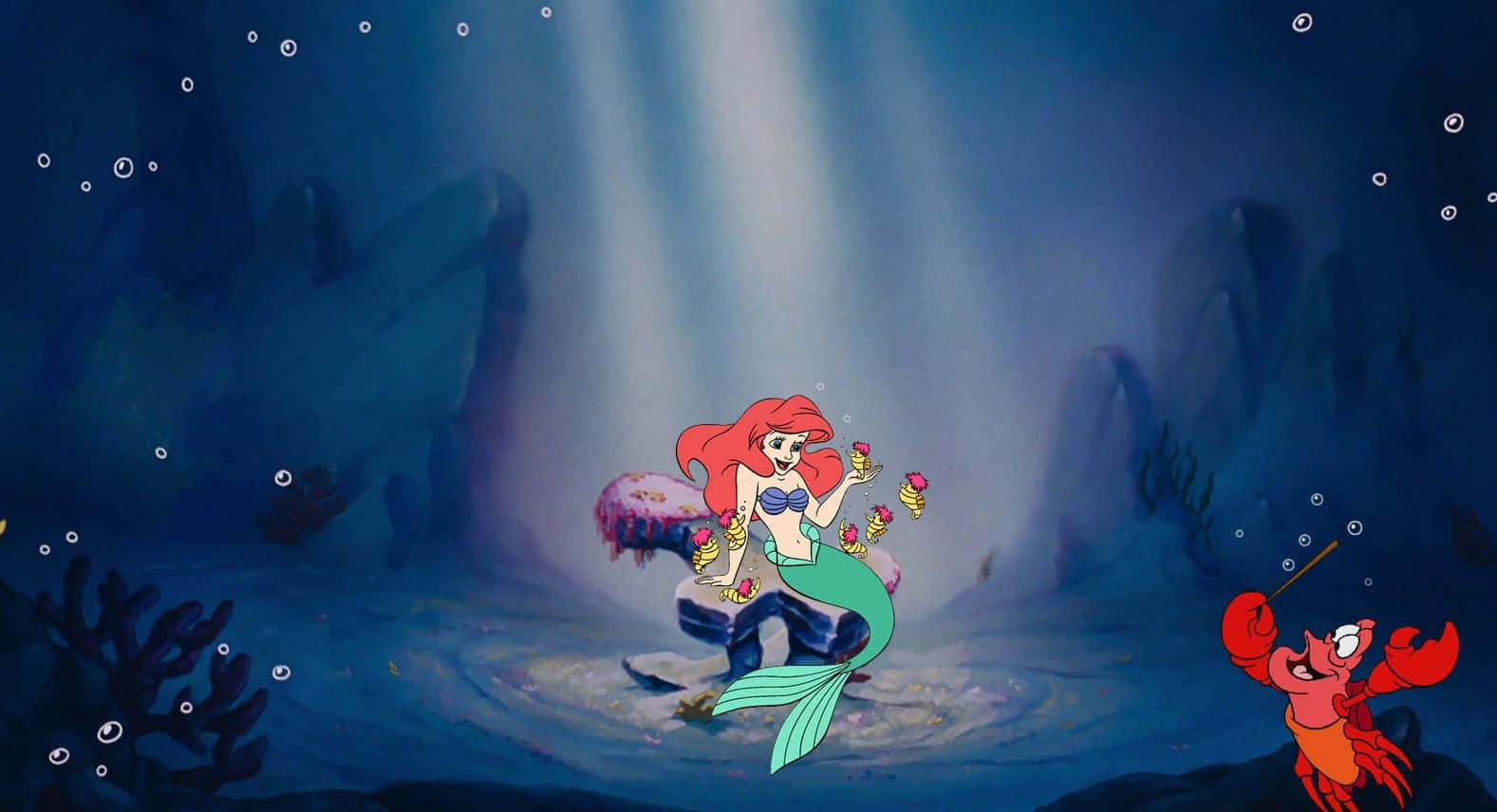 Ariel in the Undersea World of The Little Mermaid
