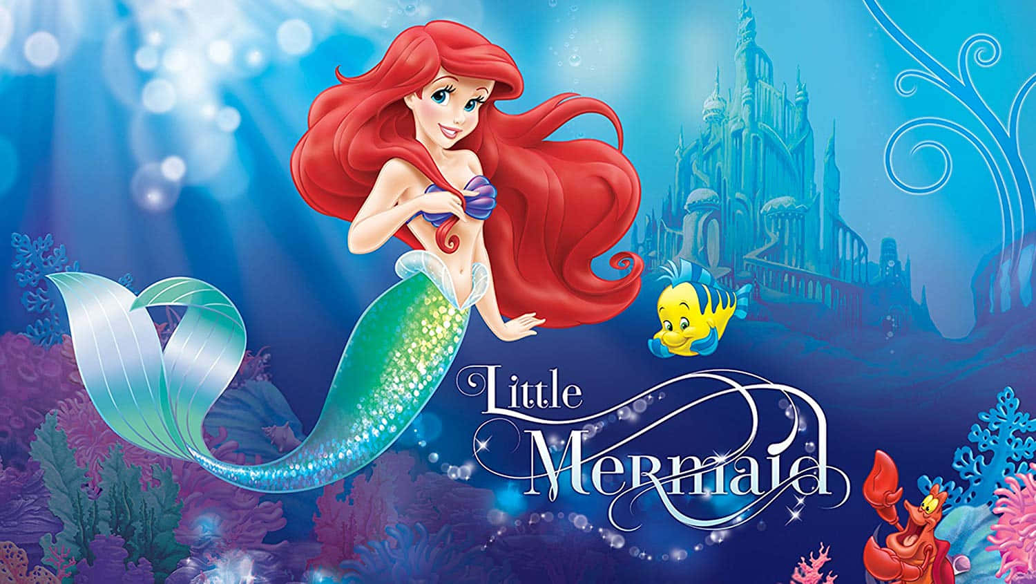 "Under the sea, life is better with a Little Mermaid" Wallpaper