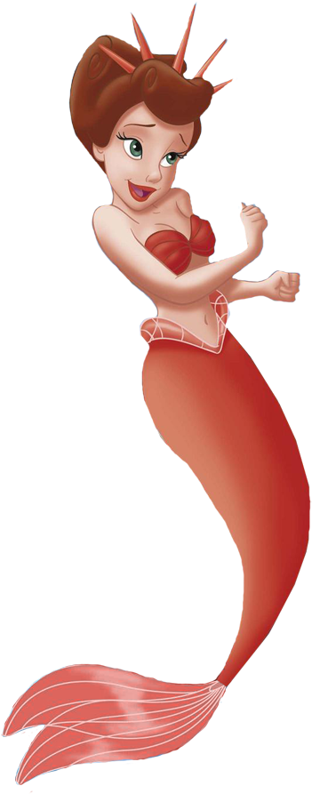 Little Mermaid Character Pose PNG