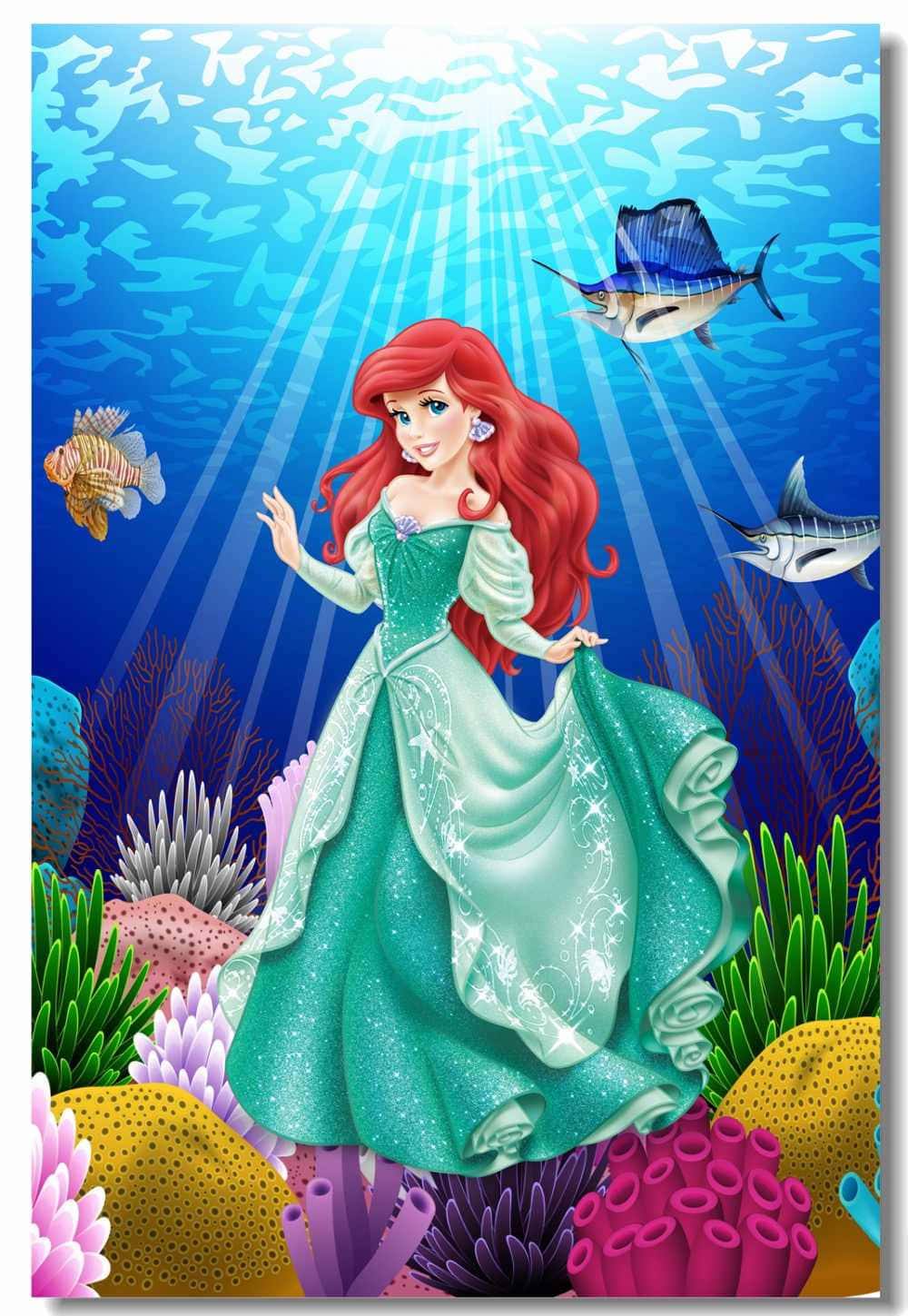 Slut dig til Ariel og hendes venner nederst på havet for undervands eventyr. Wallpaper