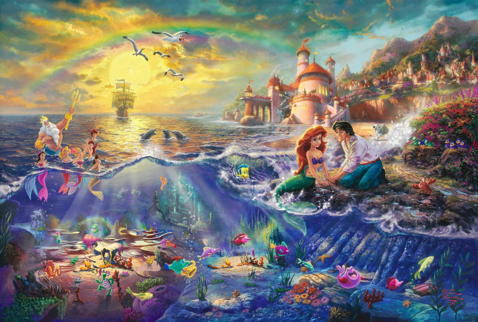 Little Mermaid Worlds Disney 4k Ultra Wide