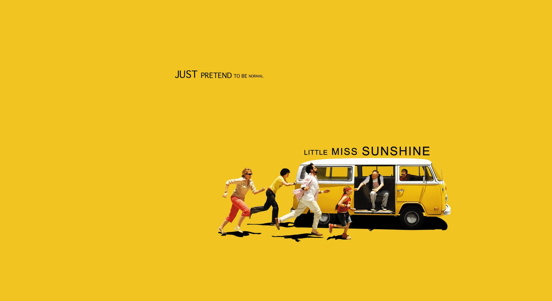 Little Miss Sunshine Cute Yellow Poster Wallpaper