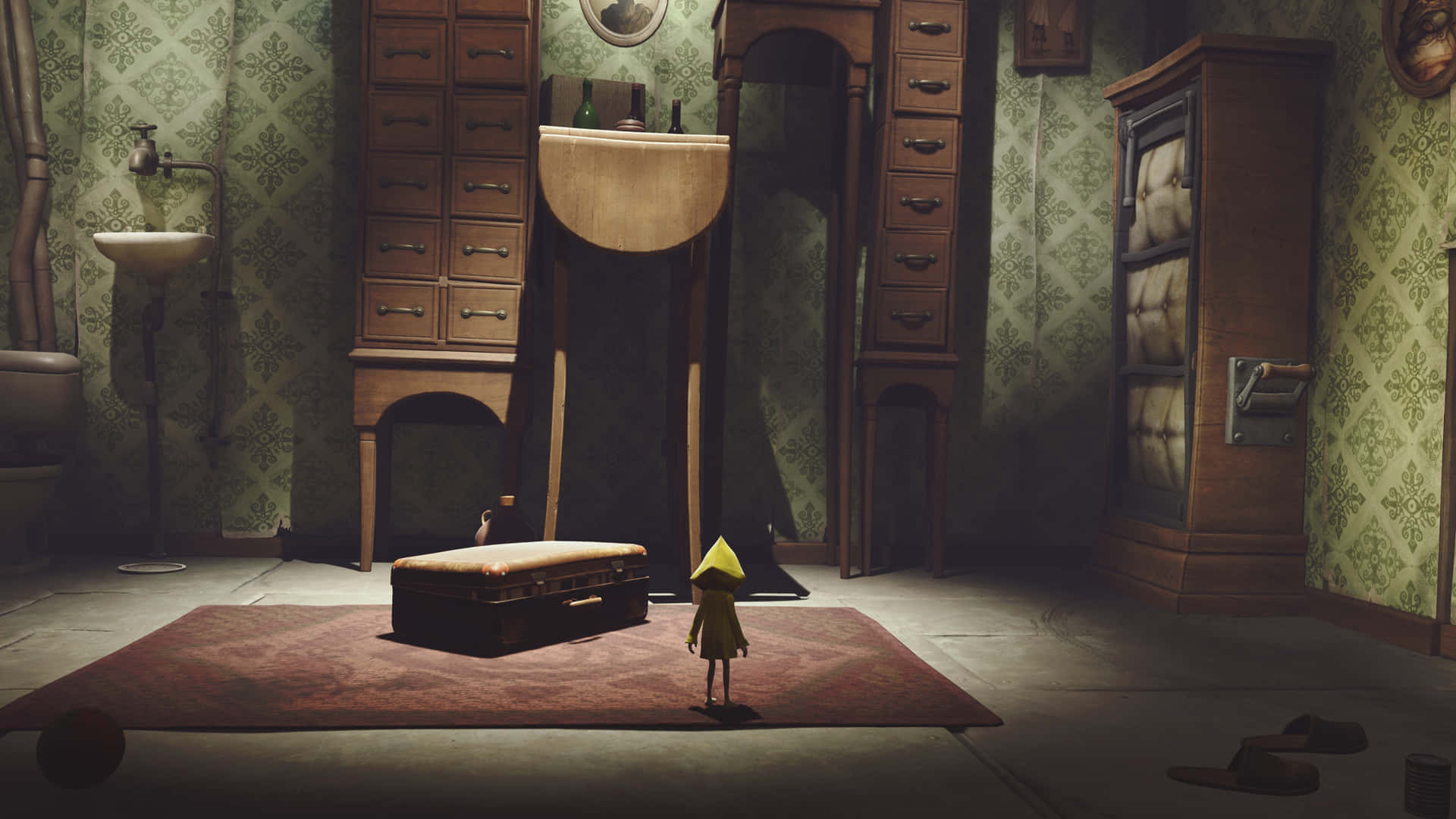 Solve puzzles and escape the Maw in Little Nightmares 4K Wallpaper