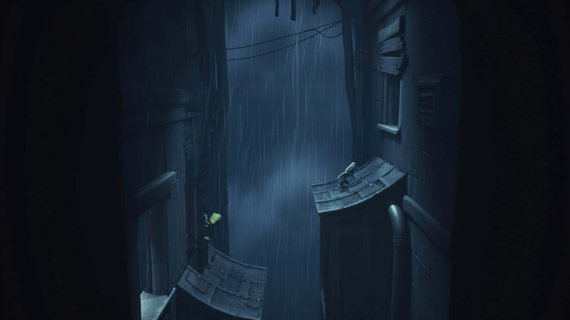 "Explore a hauntingly beautiful world filled with dark mystery in Little Nightmares 4K" Wallpaper