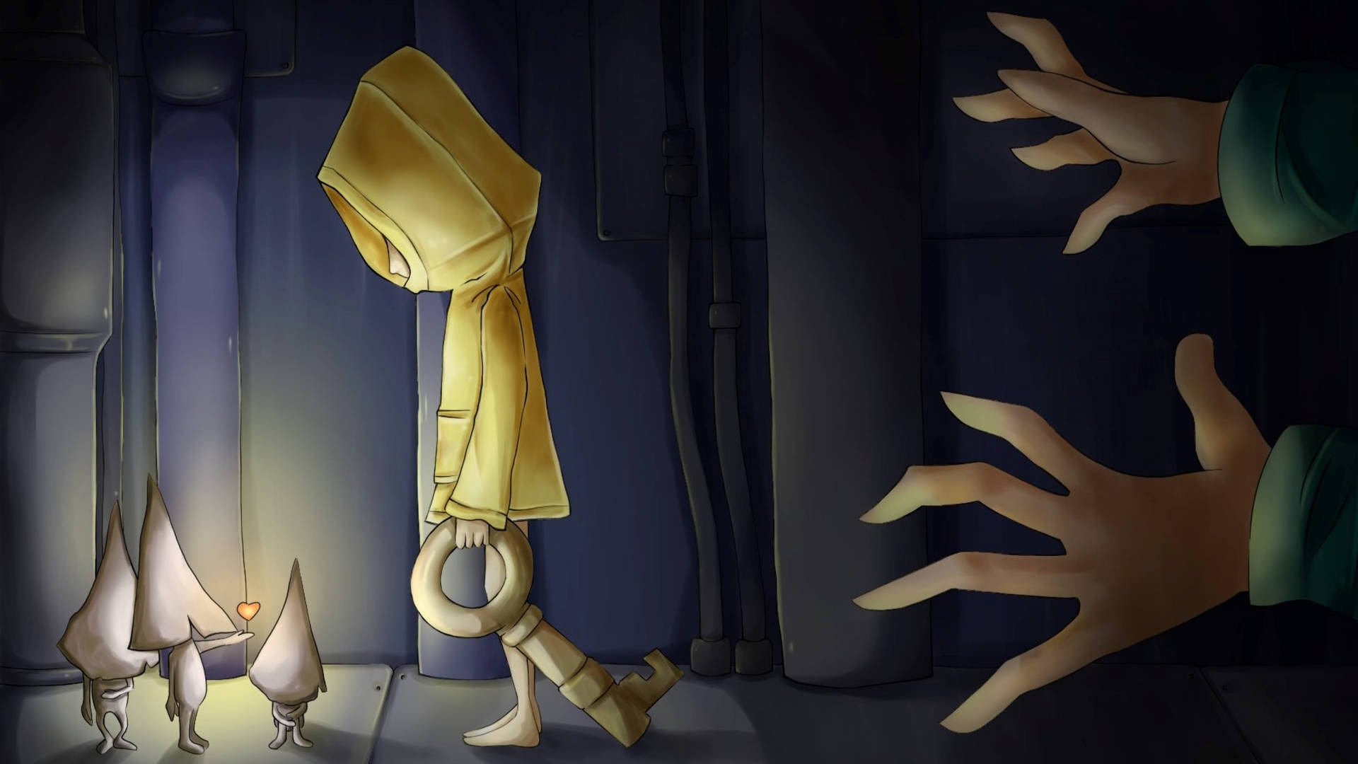 Little Nightmares Six And Nomes Art