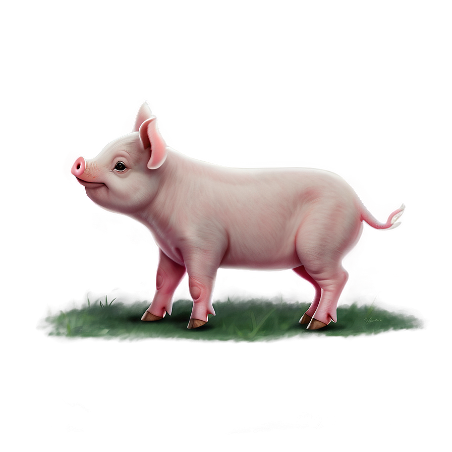 Little Piglet Drawing Png 06202024 PNG