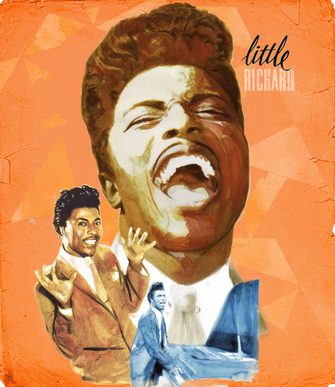 Little Richard Classic R&b Music Fan Art Wallpaper