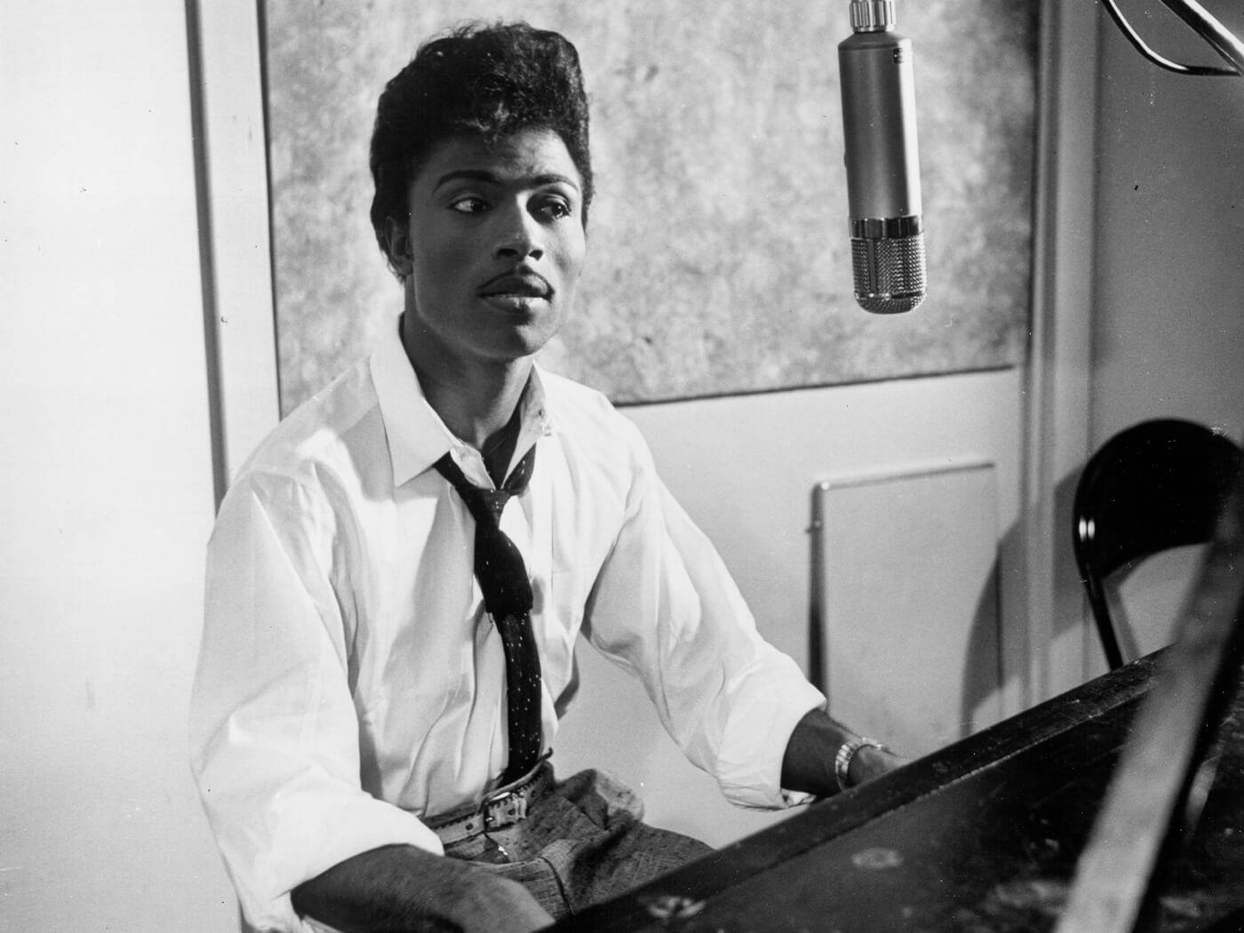 Little Richard Singing Studio Late 1960s Wallpaper