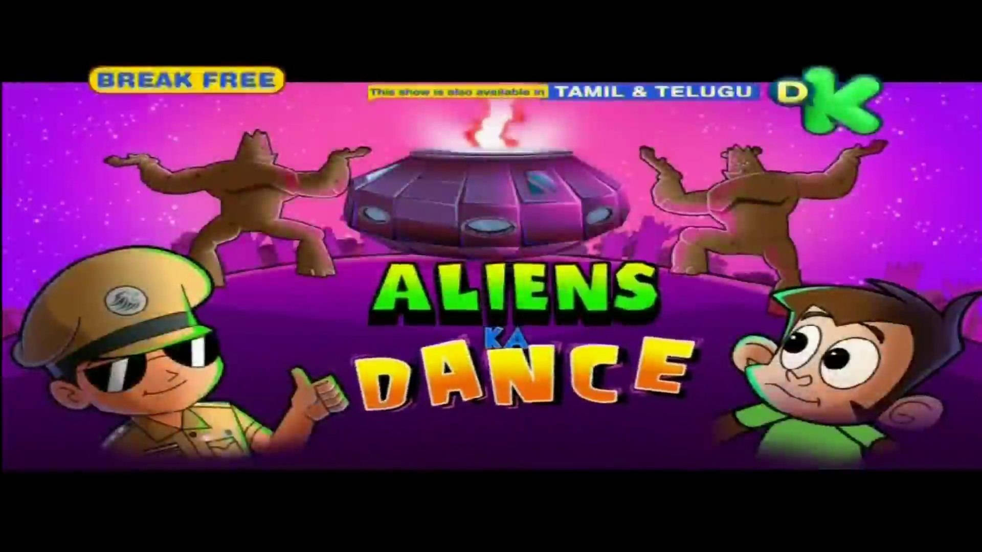 Download Little Singham Aliens Dance Wallpaper 