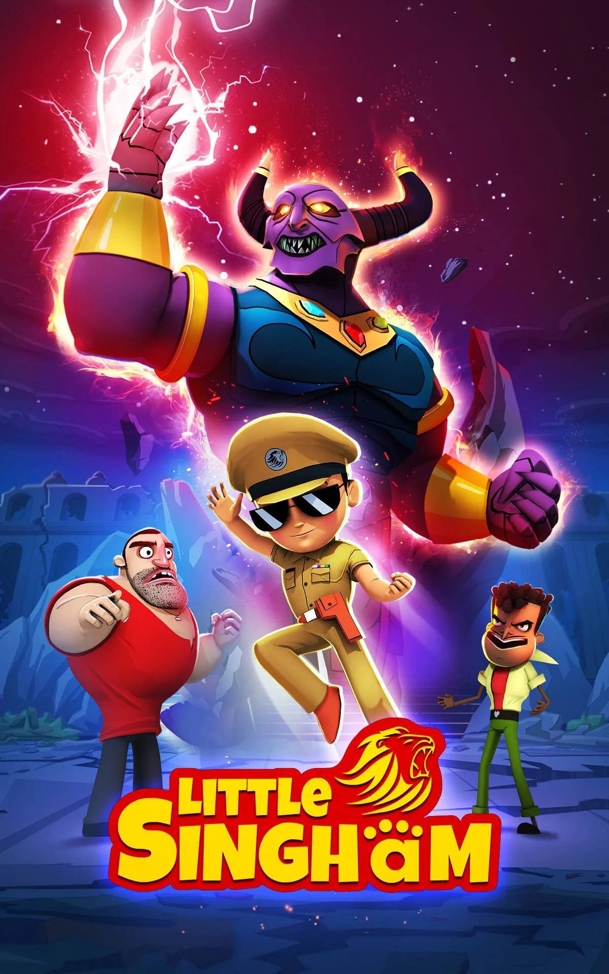 Download Little Singham Video Game Poster Wallpaper 