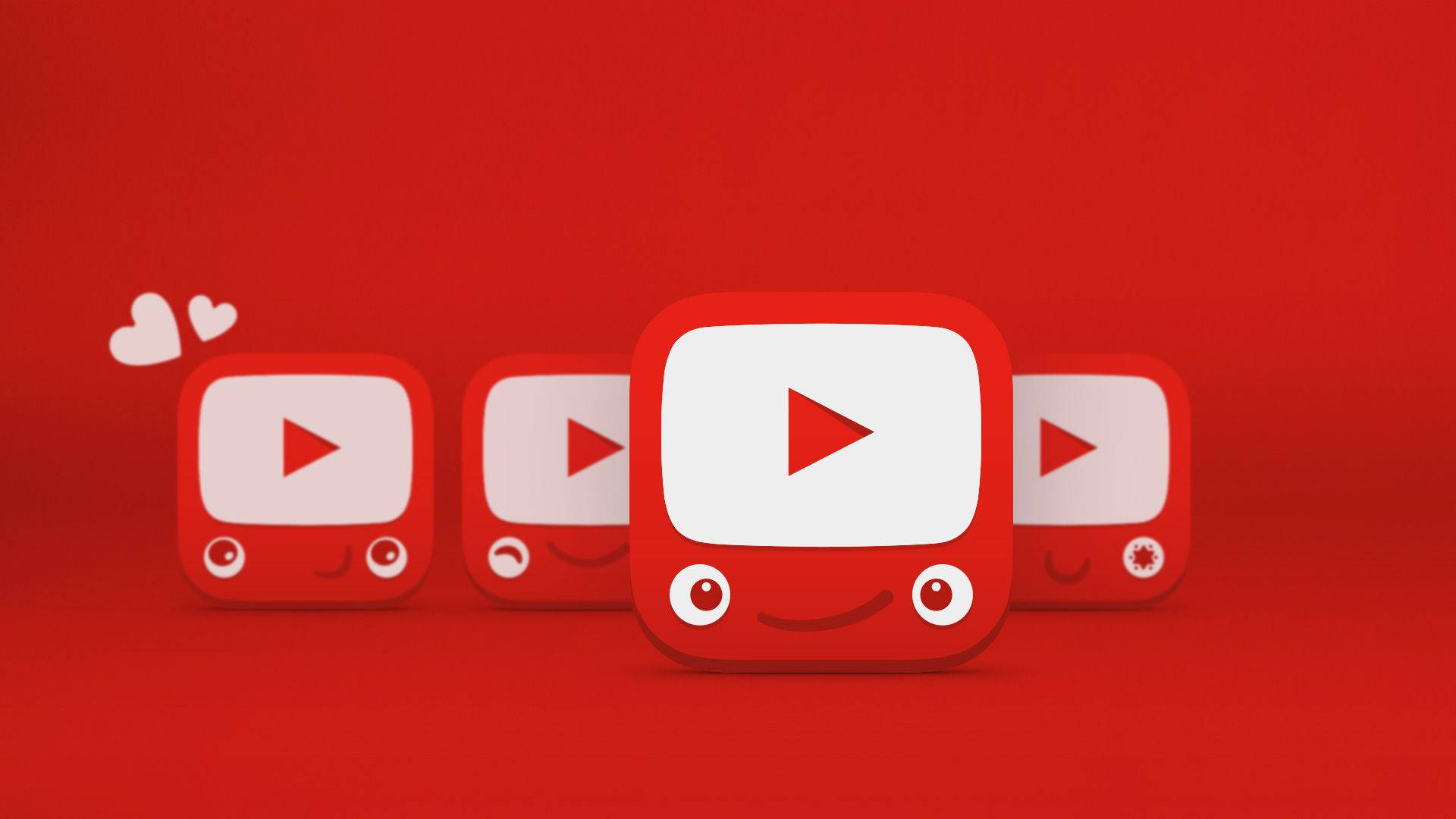 Pequenatelevisão Com O Logo Do Youtube Kids. Papel de Parede