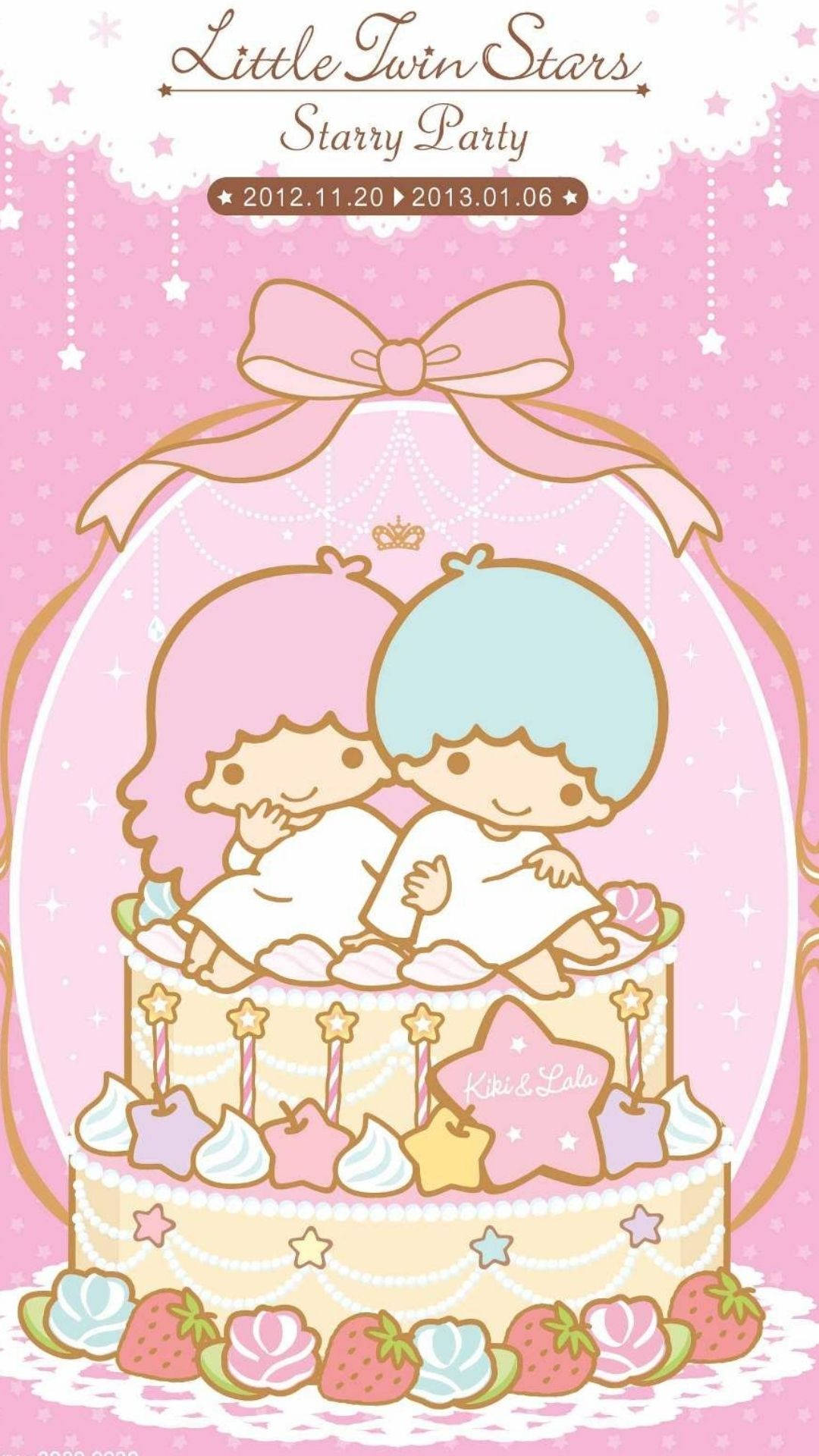 Little Twin Stars Cake Wallpaper
