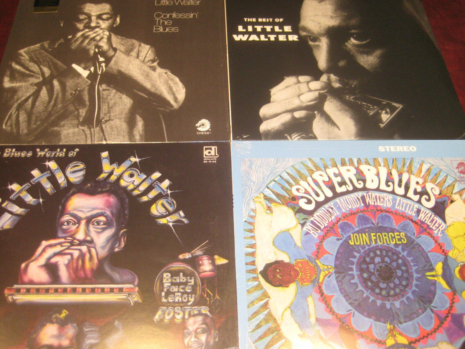 Little Walter Disk Collection Collage Wallpaper