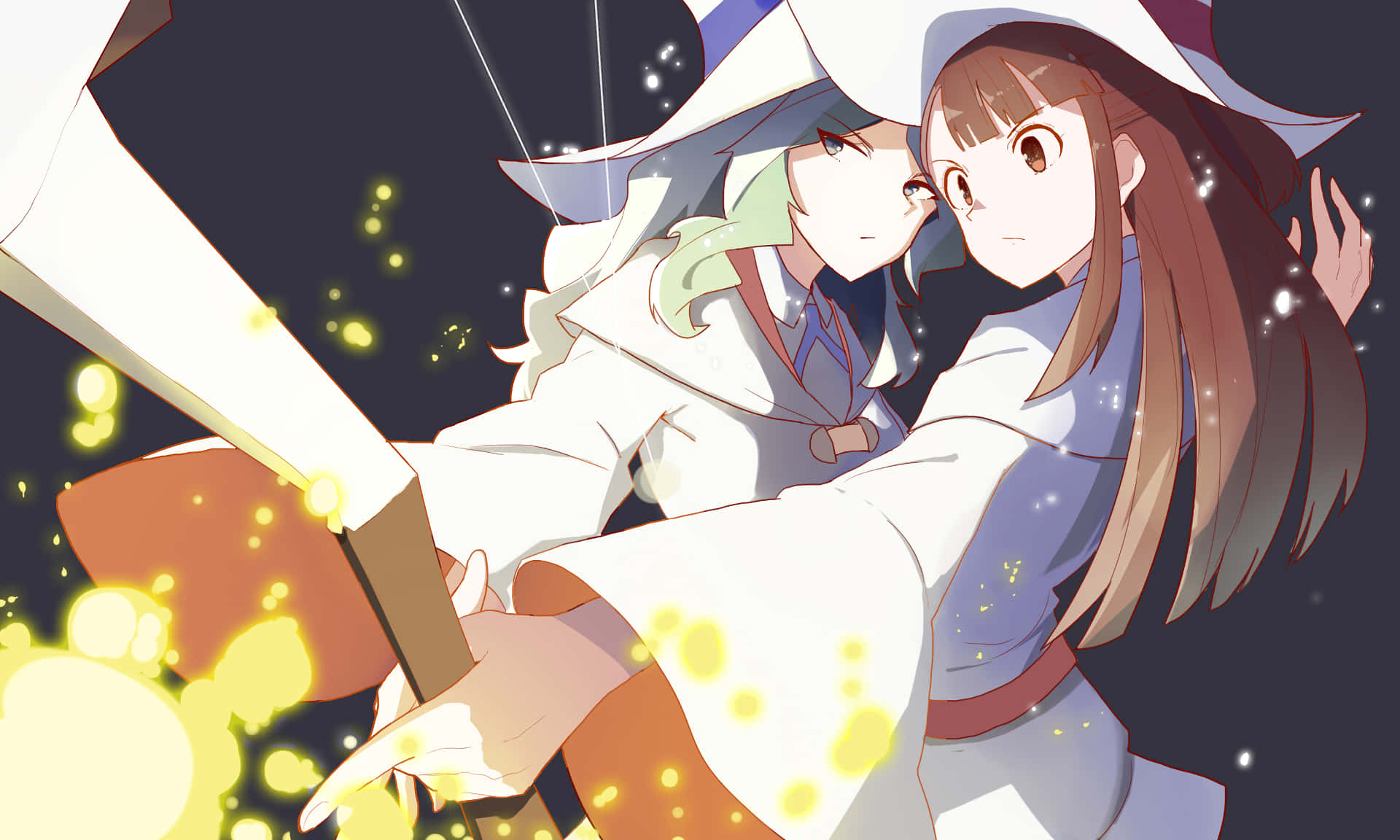 Little Witch Academia Atsuko And Diana Wallpaper