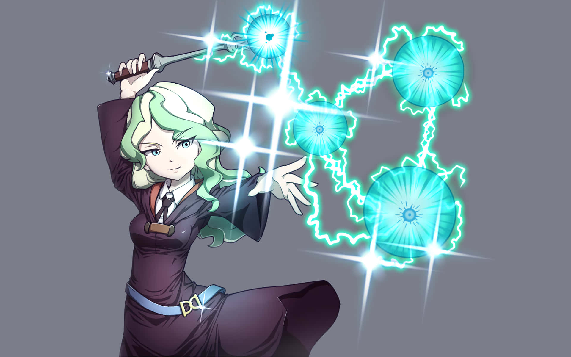 Little Witch Academia Diana Cavendish Power Wallpaper