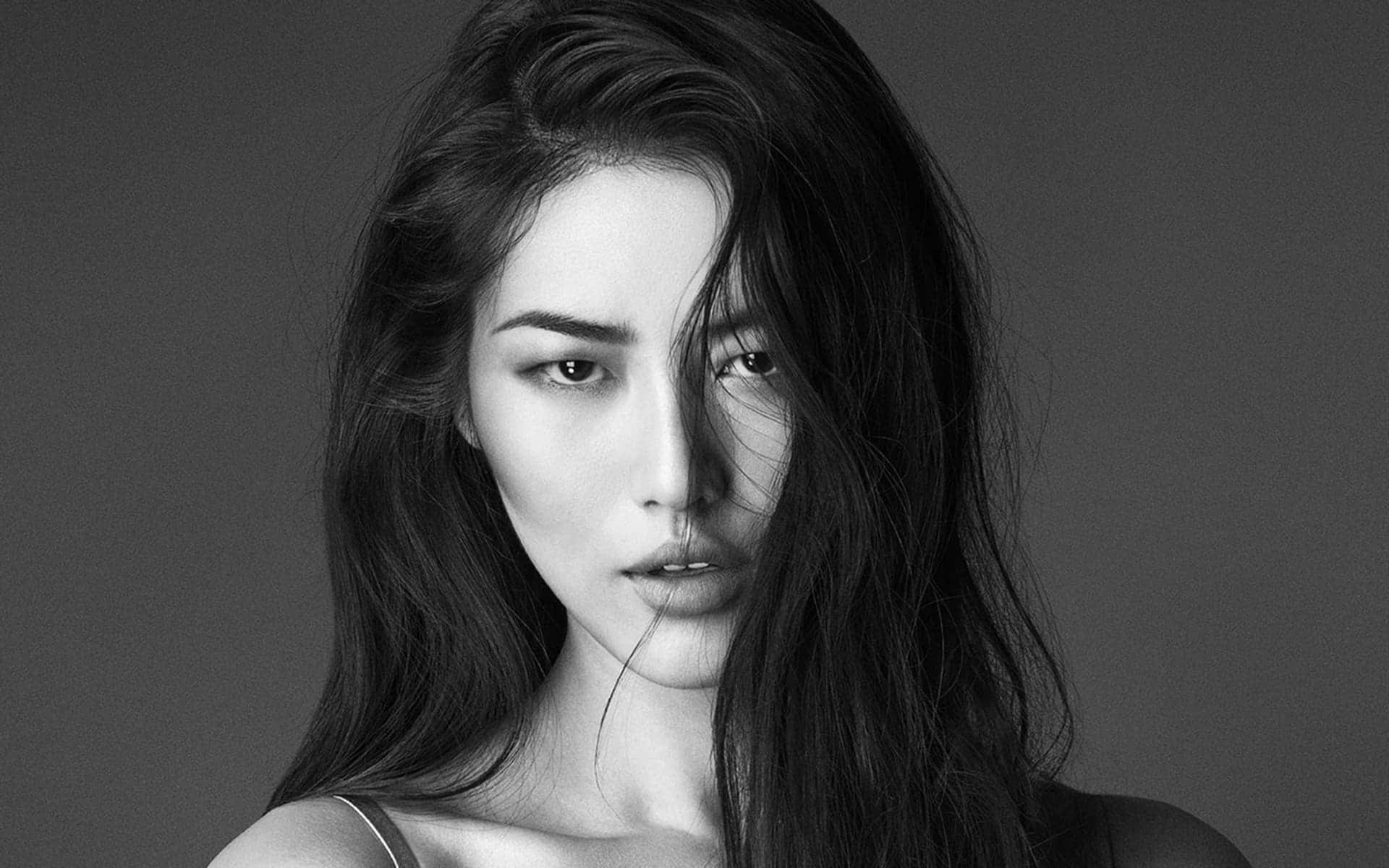 "liu Wen, One Of The World's Top Asian Models, Stunning In Monochrome." Wallpaper