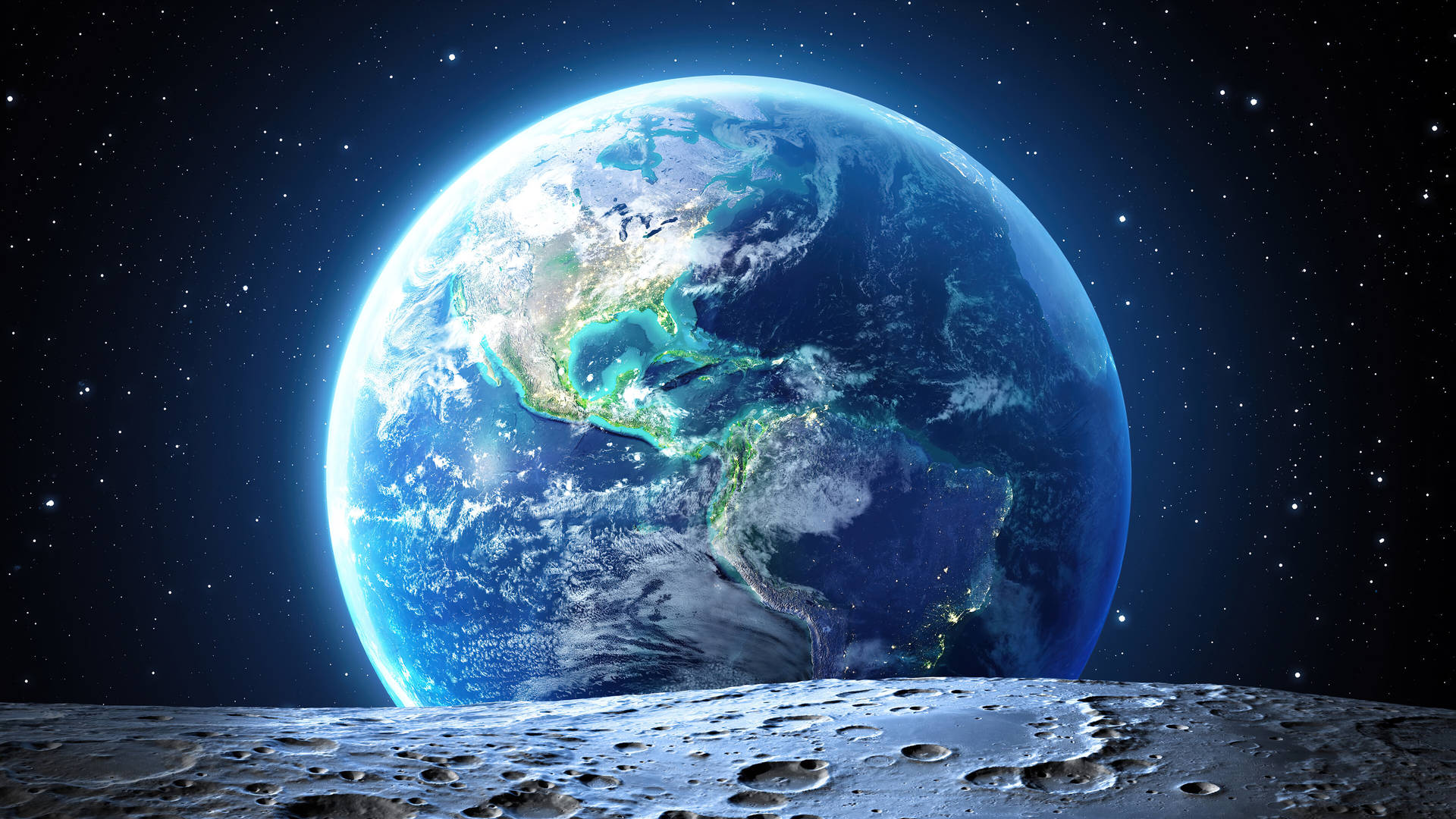 Live 4k Uhd Moon And Earth Wallpaper