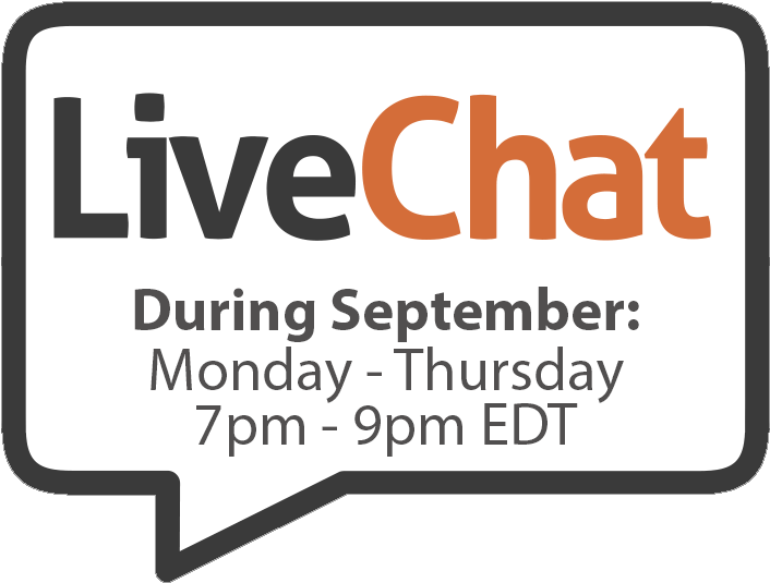 Live Chat Service Hours Announcement PNG
