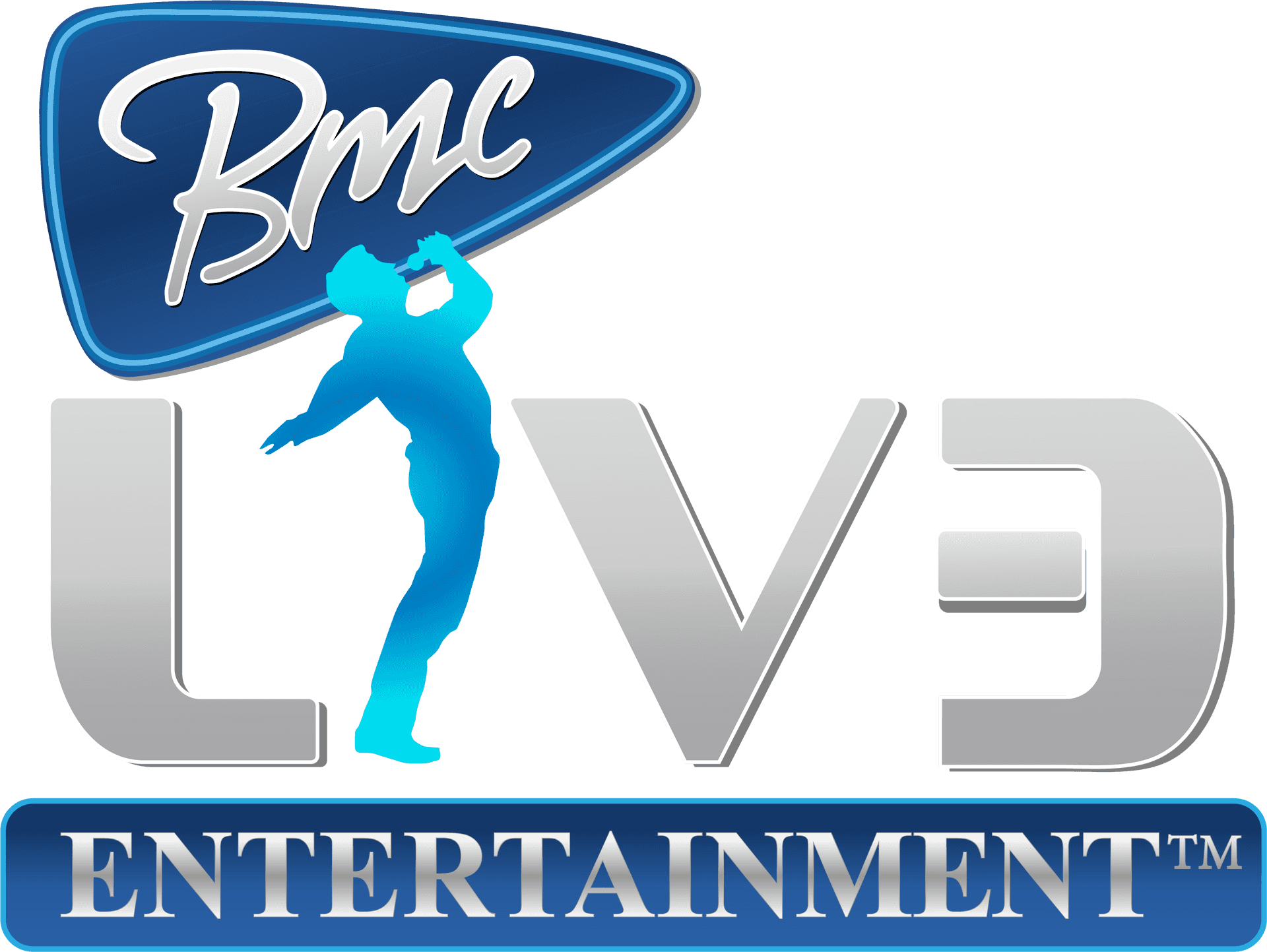 Live Entertainment Logo Silhouette Singer PNG