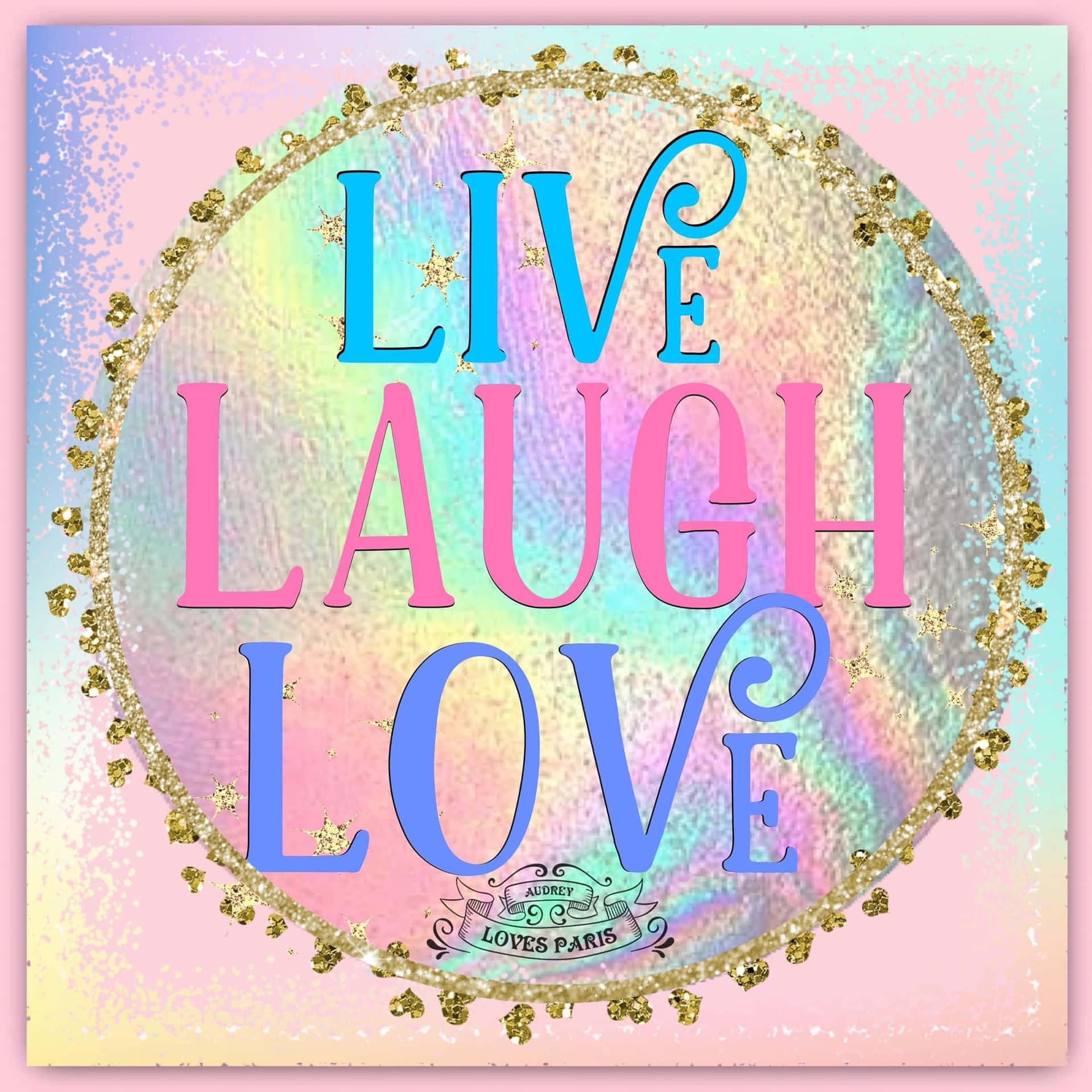 Live your life with passion, Joy and Love. Wallpaper