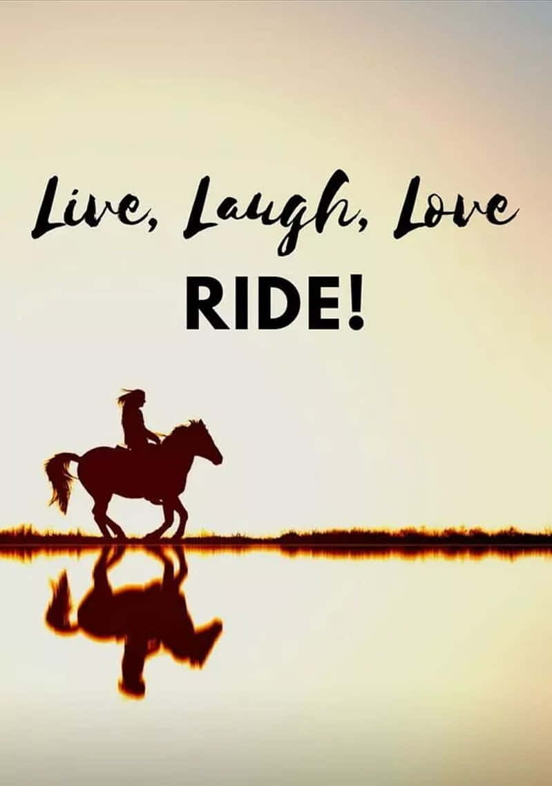"Live Laugh Love - Cherish life's precious moments" Wallpaper