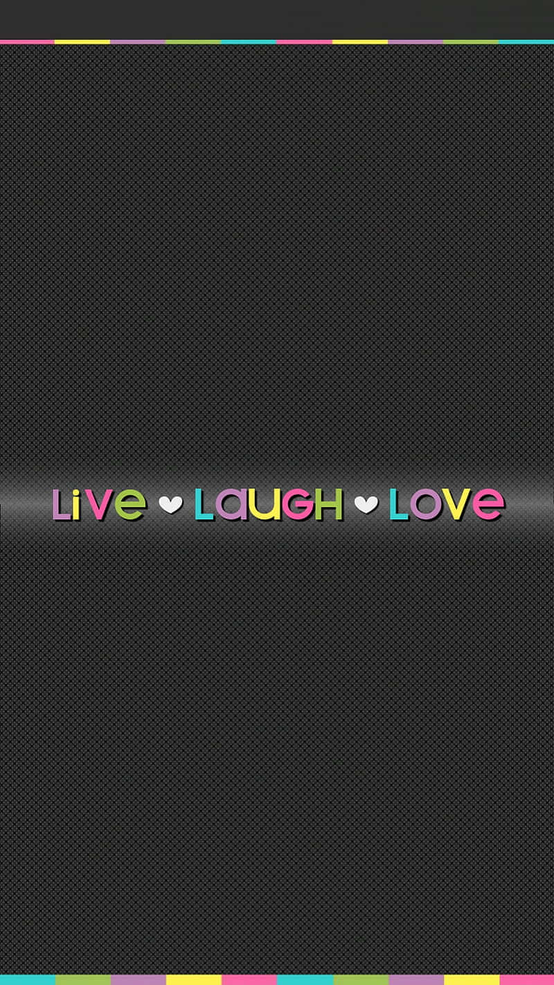 Live Laugh Love Hearts Wallpaper