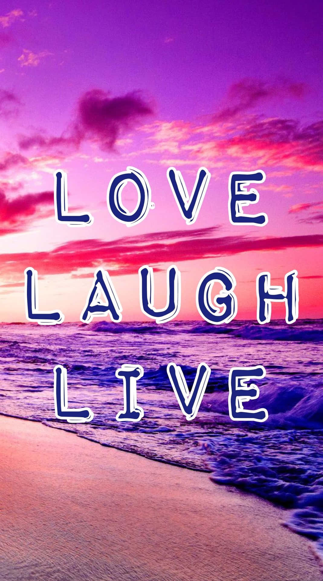 Live Laugh Love Sunset Wallpaper