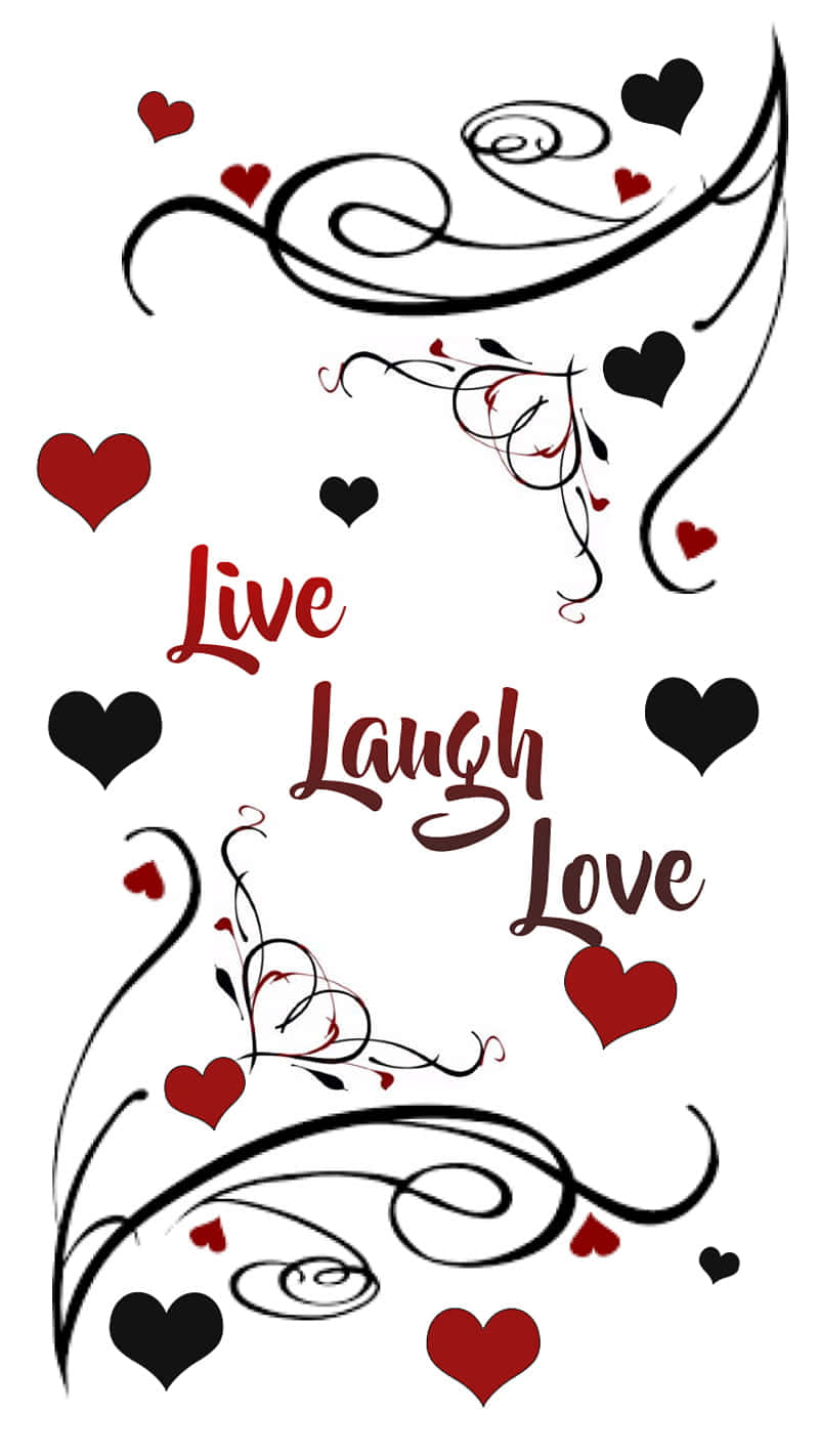 Live Laugh Love With Border Wallpaper