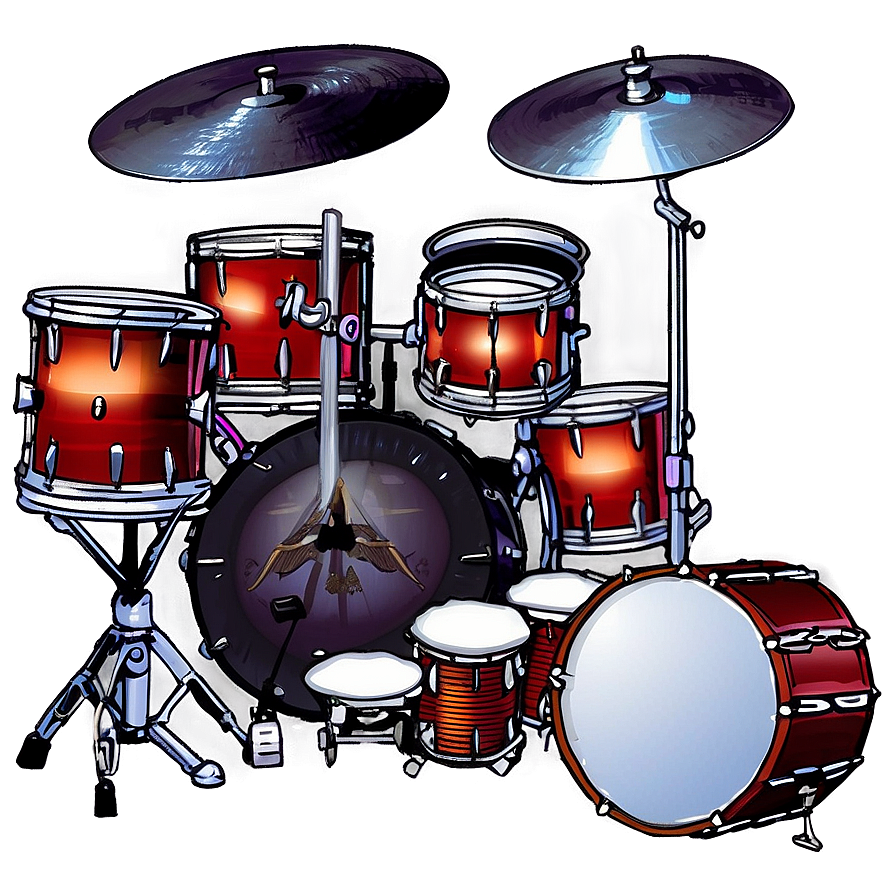 Live Music Drum Set Png Vpj PNG
