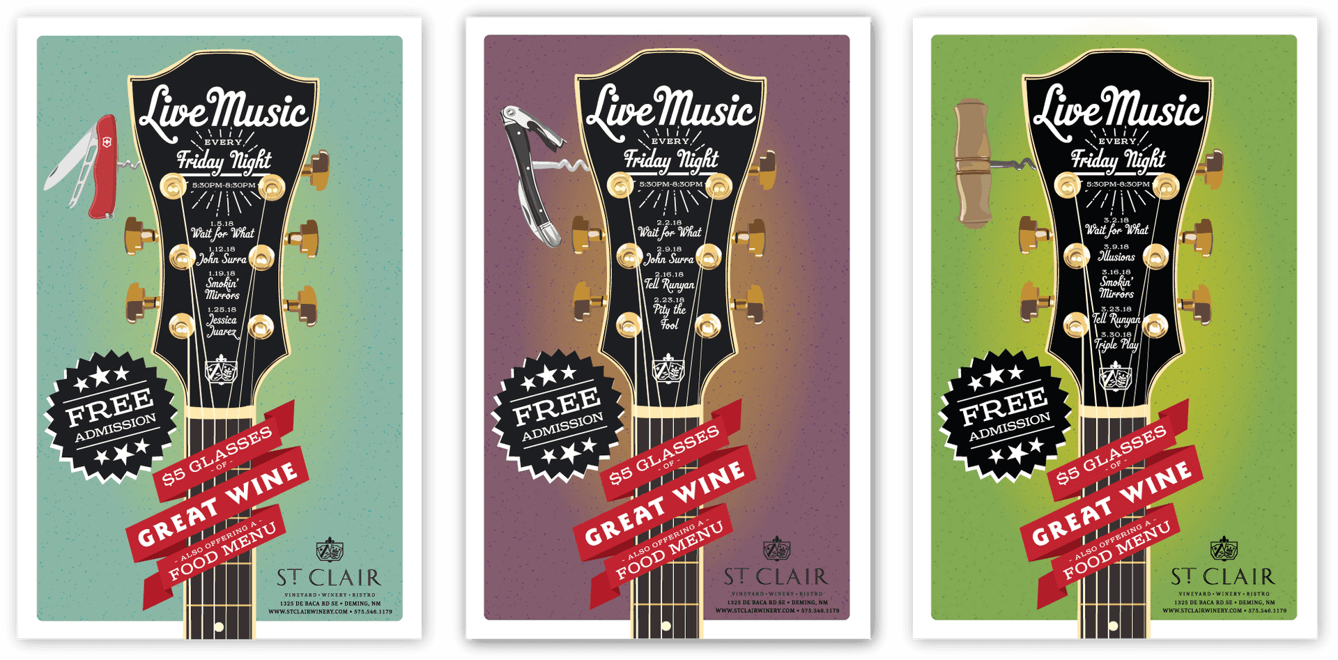 Live Music Event Posters PNG