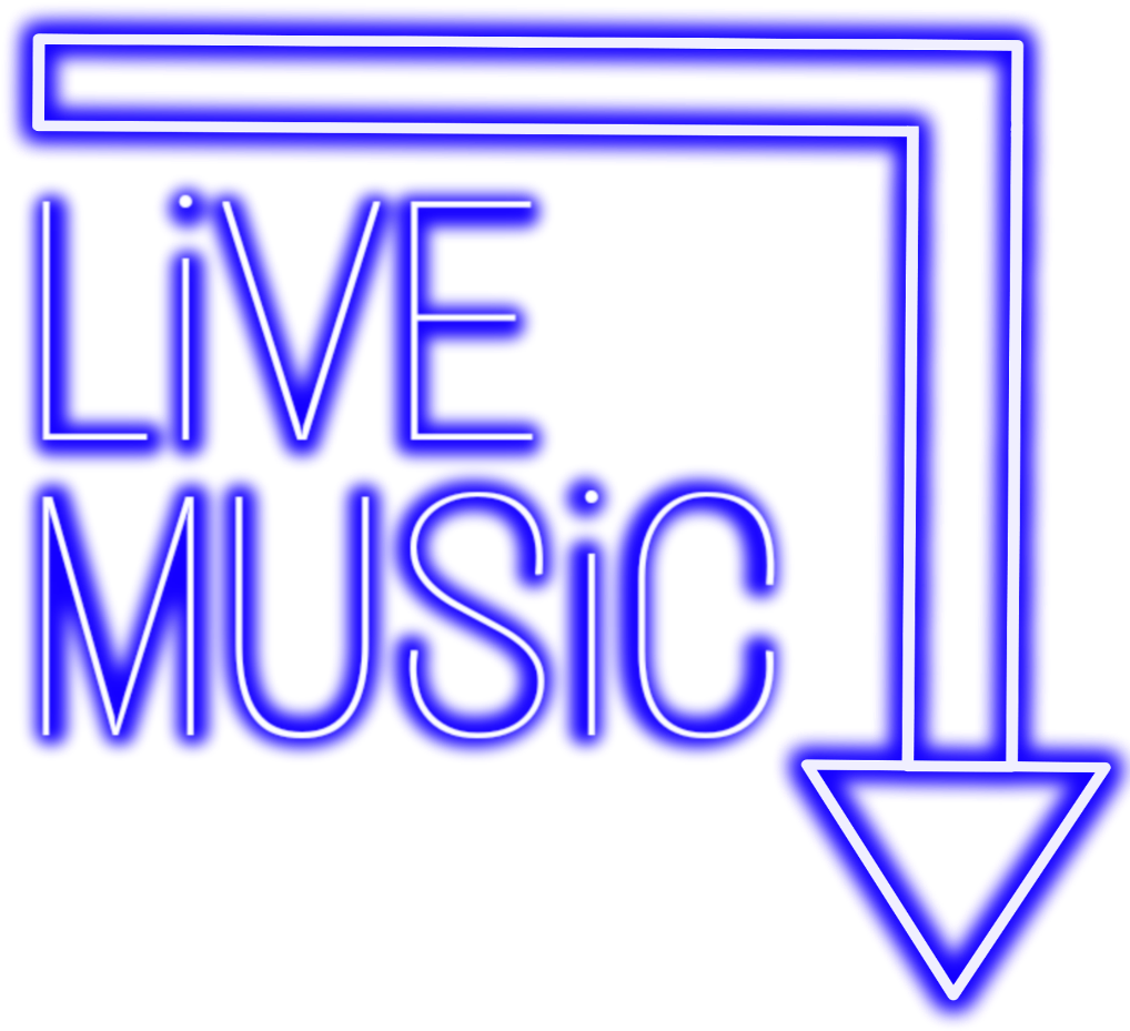 Live Music Neon Sign Graphic PNG