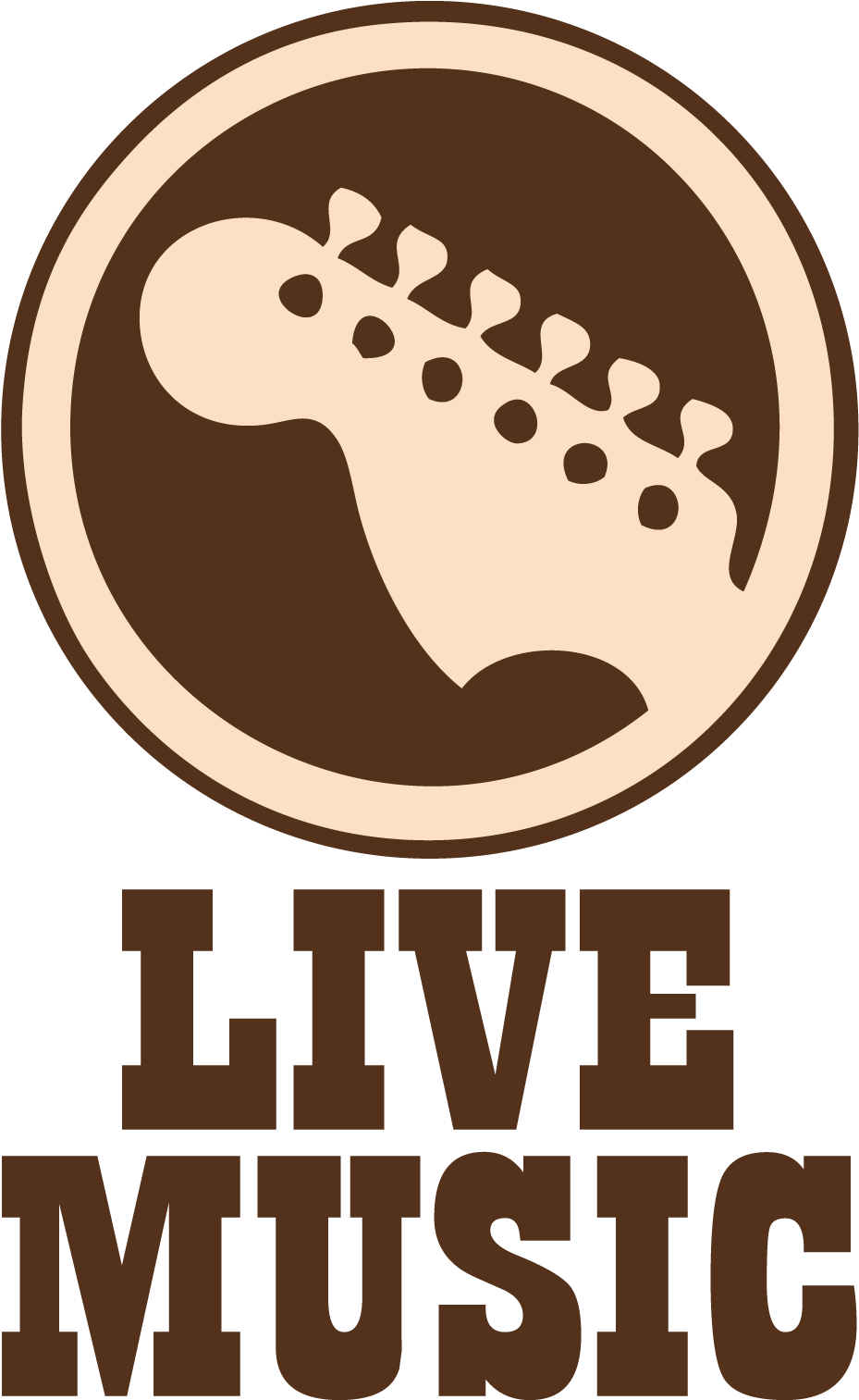 Live Music Sign Graphic PNG