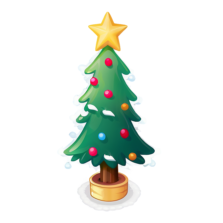 Lively Cute Christmas Tree Png Ugq PNG