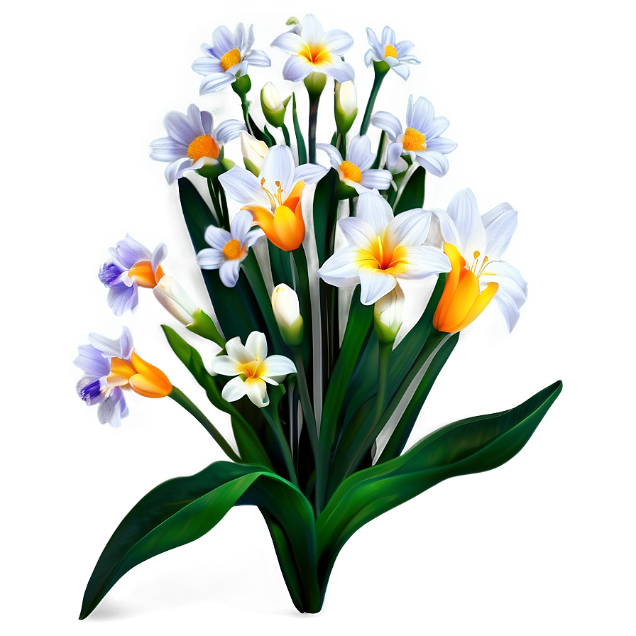 Lively Spring Flower Png Mrk84 PNG