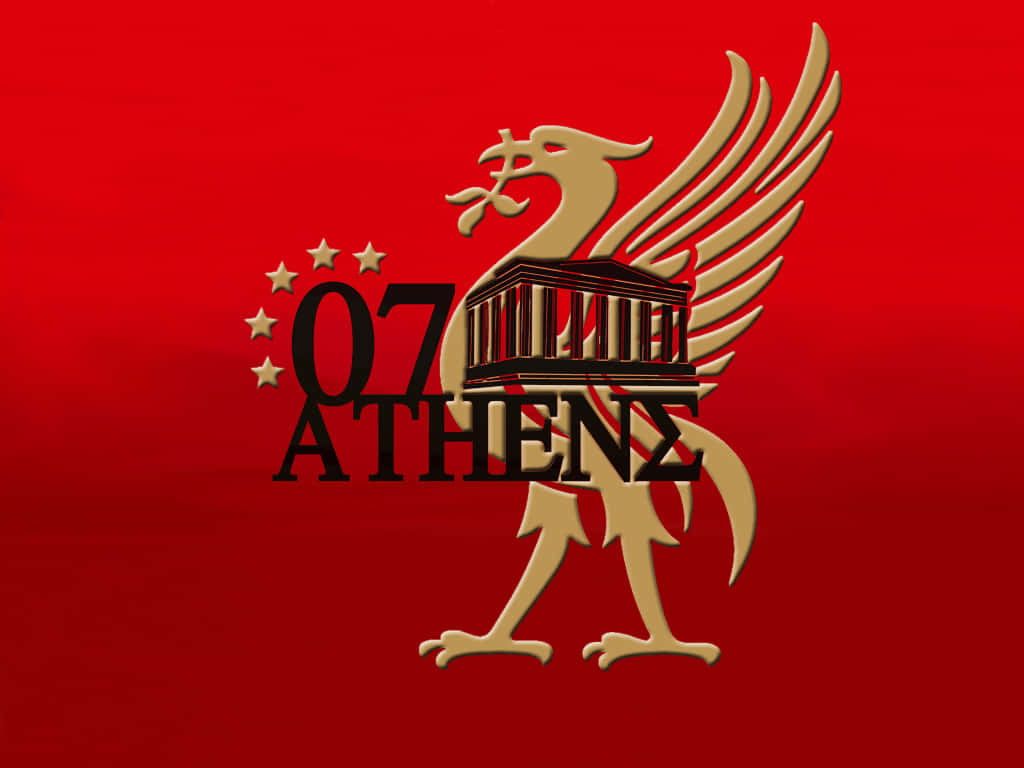 Rappresentala Tua Squadra Con Il Logo Ufficiale Del Liverpool F.c. Sfondo