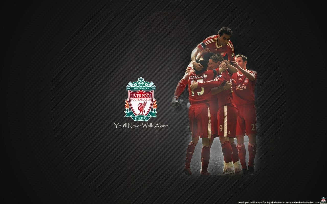 Støt Liverpool FC på skrivebordet Wallpaper