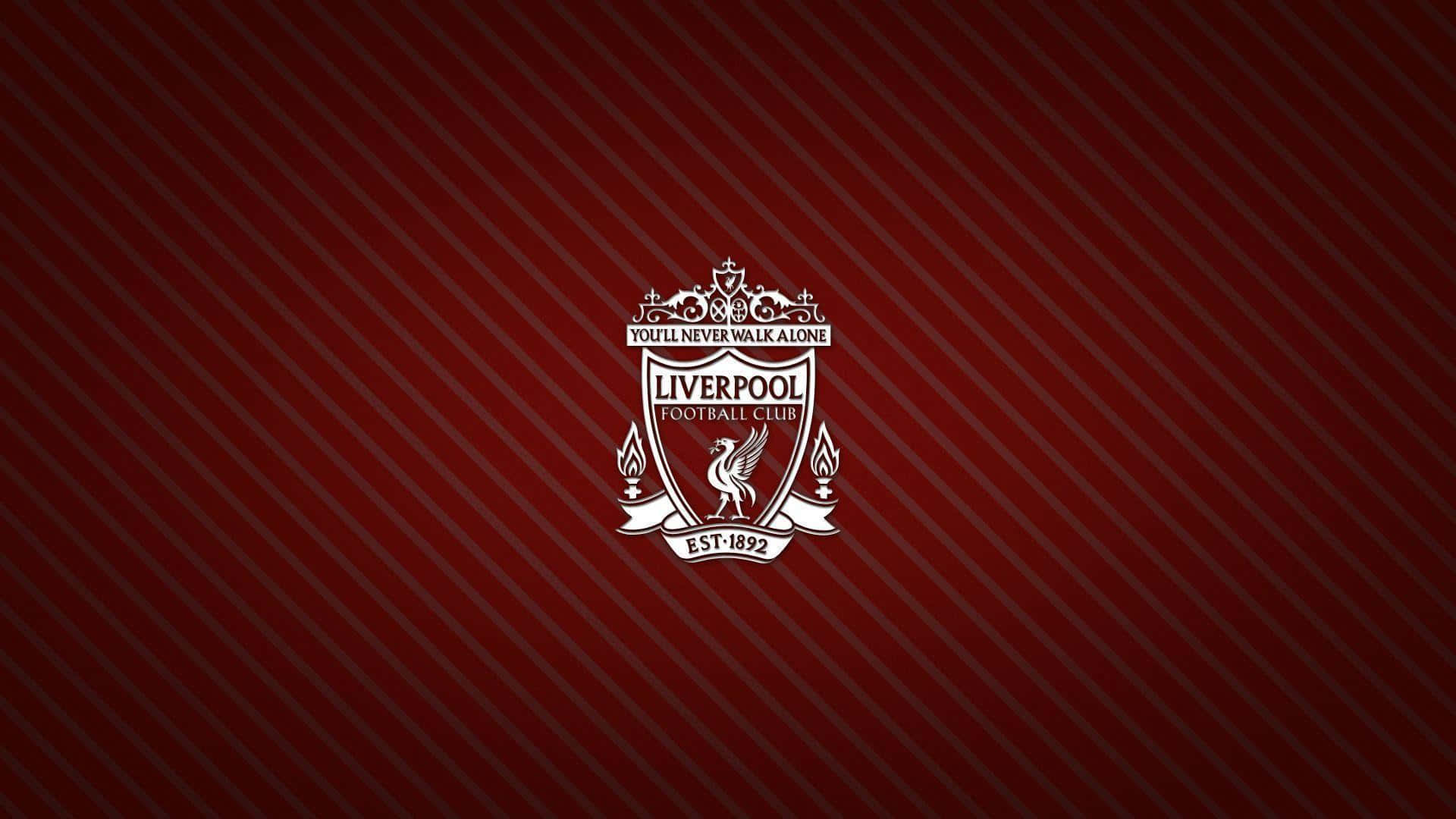 The Liverpool Logo On A Red Background Wallpaper