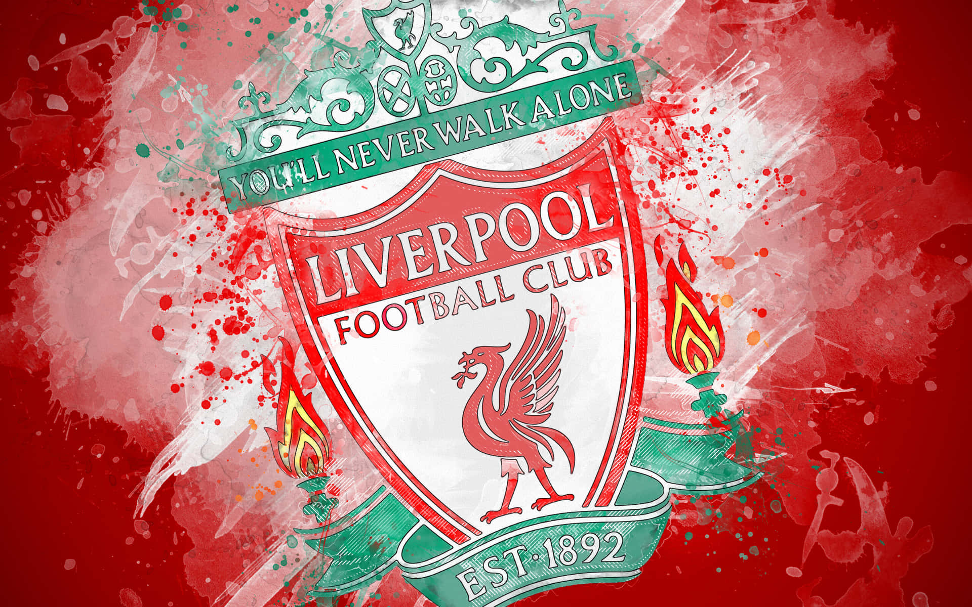 Tilted Logo Liverpool Fc Desktop Wallpaper