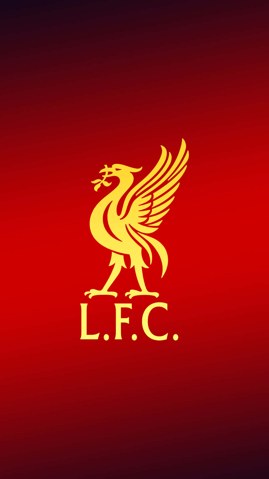 Ellogotipo Oficial Del Liverpool Fc En Un Iphone. Fondo de pantalla