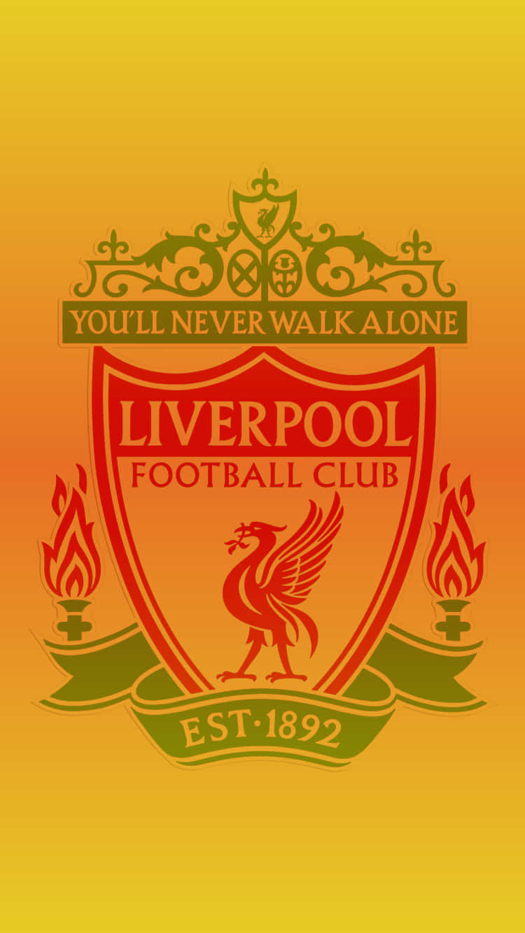 "embrace The Reds With Liverpool Fc Iphone Wallpaper!" Wallpaper