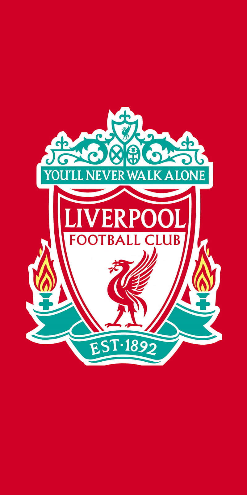 Vis dit Liverpool stolthed og støtte med en iPhone Baggrund Wallpaper