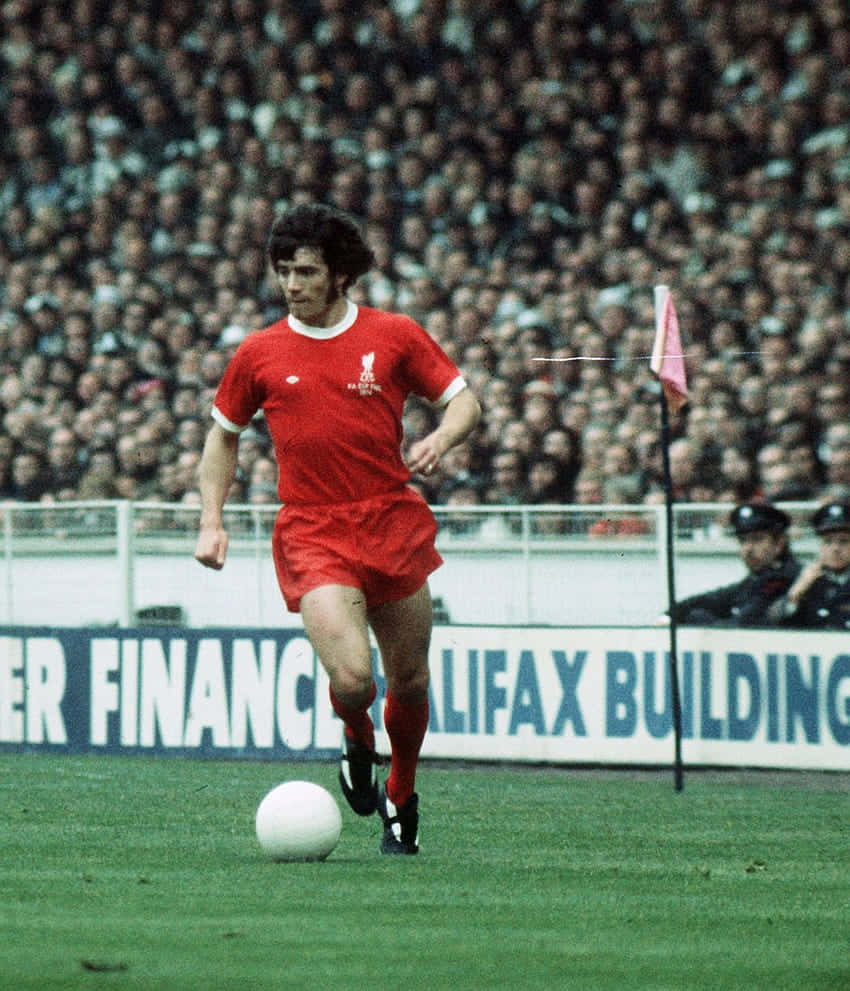 Liverpoolkevin Keegan En La Final De La Fa Cup De 1974 Fondo de pantalla